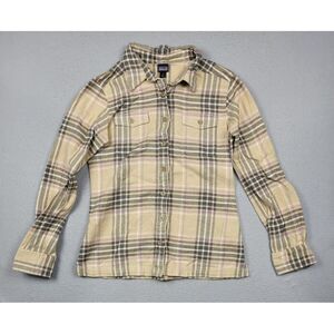 Patagonia Flannel Shirt Womens 4 Fjord Flannel Plaid Organic Cotton
